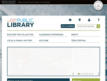 Tablet Screenshot of knoxlib.org